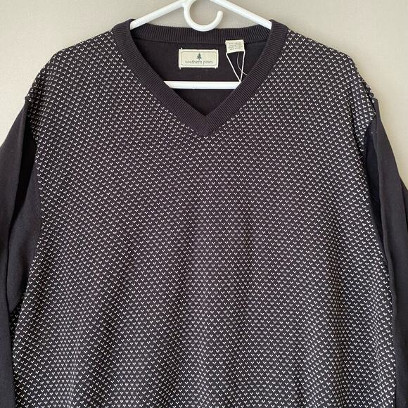 ❤️ Southern pines sz XXL knit V-neck sweater NWT - Picture 3 of 8